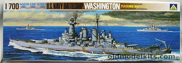 Aoshima 1/700 USS Washington BB56 - Battleship, 106 plastic model kit